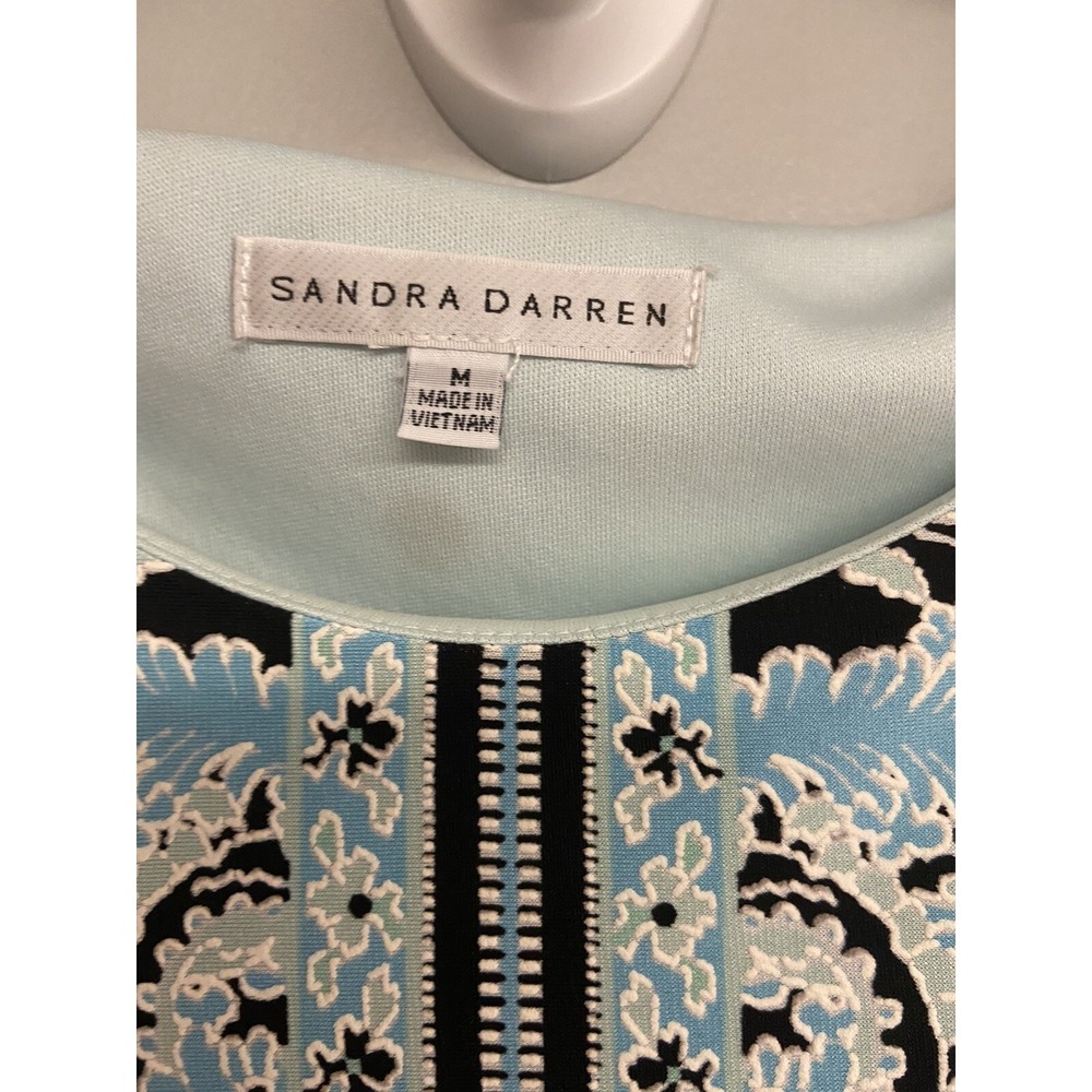 Women's size medium Sandra Darren dress. Paisley Print.. - Picture 2 of 8